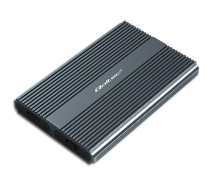 Akcesoria do dysków QOLTEC Obudowa M.2 NVMe SATA USB-C 2x 2TB 52273